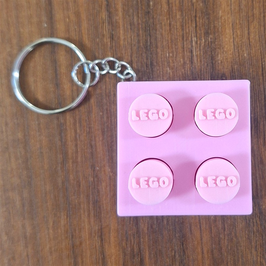 קליקר לגו 2X2 ורוד